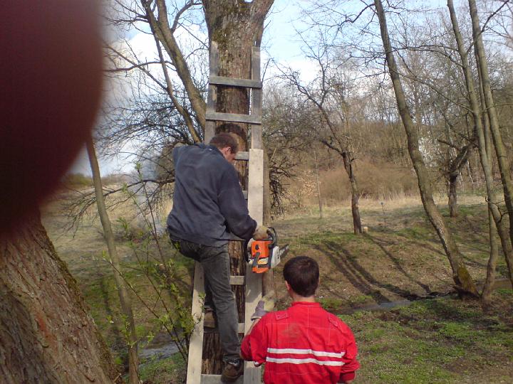 hele, ne jako že by mi ta vejška nějak vadila, ale bude lepší, když tam vylezeš ty